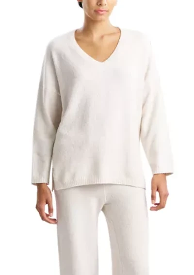 Women's Aura Heather V Neck Top