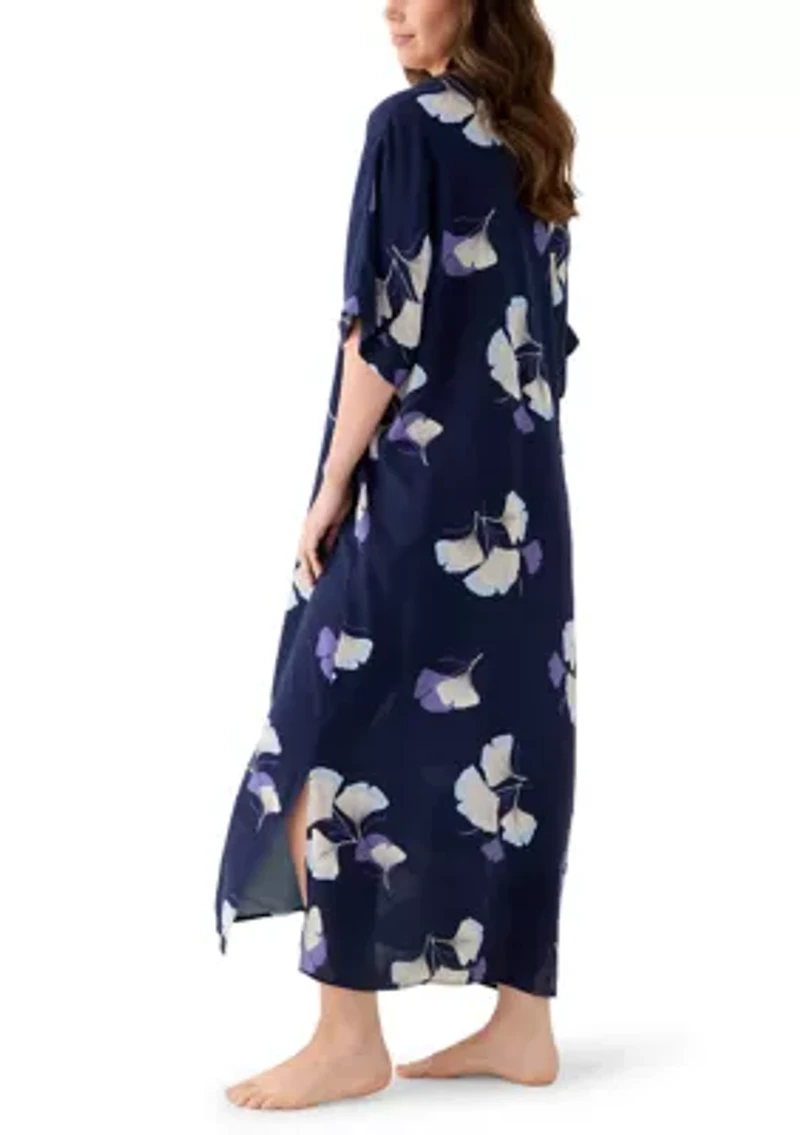 Women's Ginko Challis Dolman Sleeve Caftan