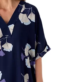 Women's Ginko Challis Dolman Sleeve Caftan