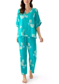 Women's Gingko Challis Pajama Set