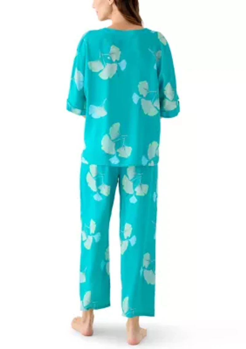Women's Gingko Challis Pajama Set