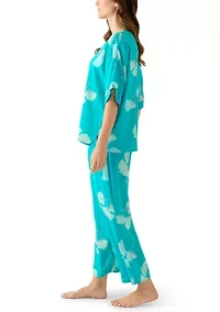 Women's Gingko Challis Pajama Set