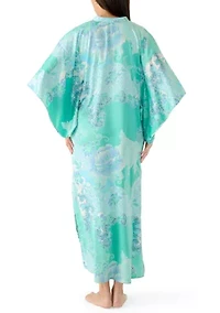 Women's Mandarin Butterfly Caftan Nightgown