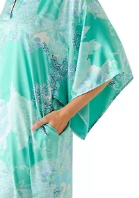Women's Mandarin Butterfly Caftan Nightgown
