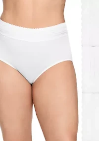 No Pinching, Problems® Cotton Lace Briefs - 3 Pack