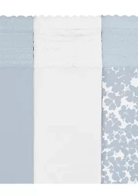 No Pinching, Problems® Cotton Lace Briefs - 3 Pack