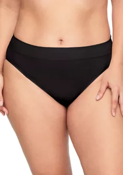 Women's No Pinching, Problem Dig-Free High Waist Hi-Cut Panty