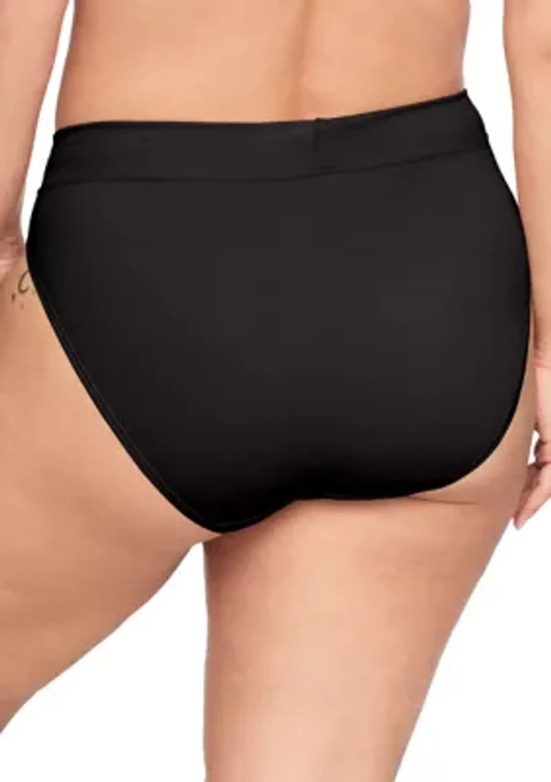 Women's No Pinching, Problem Dig-Free High Waist Hi-Cut Panty