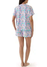 Alli Short Printed Pajama Set