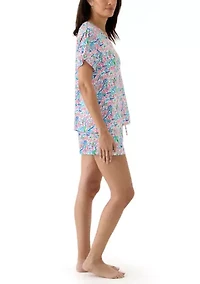 Alli Short Printed Pajama Set
