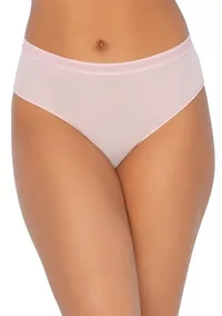 Plus Sheer Mesh High Cut Brief Panty