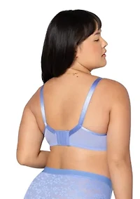 Plus No Show Lace Unlined Underwire Bra