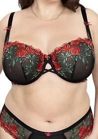 Lush Embroidery Unlined Balconette