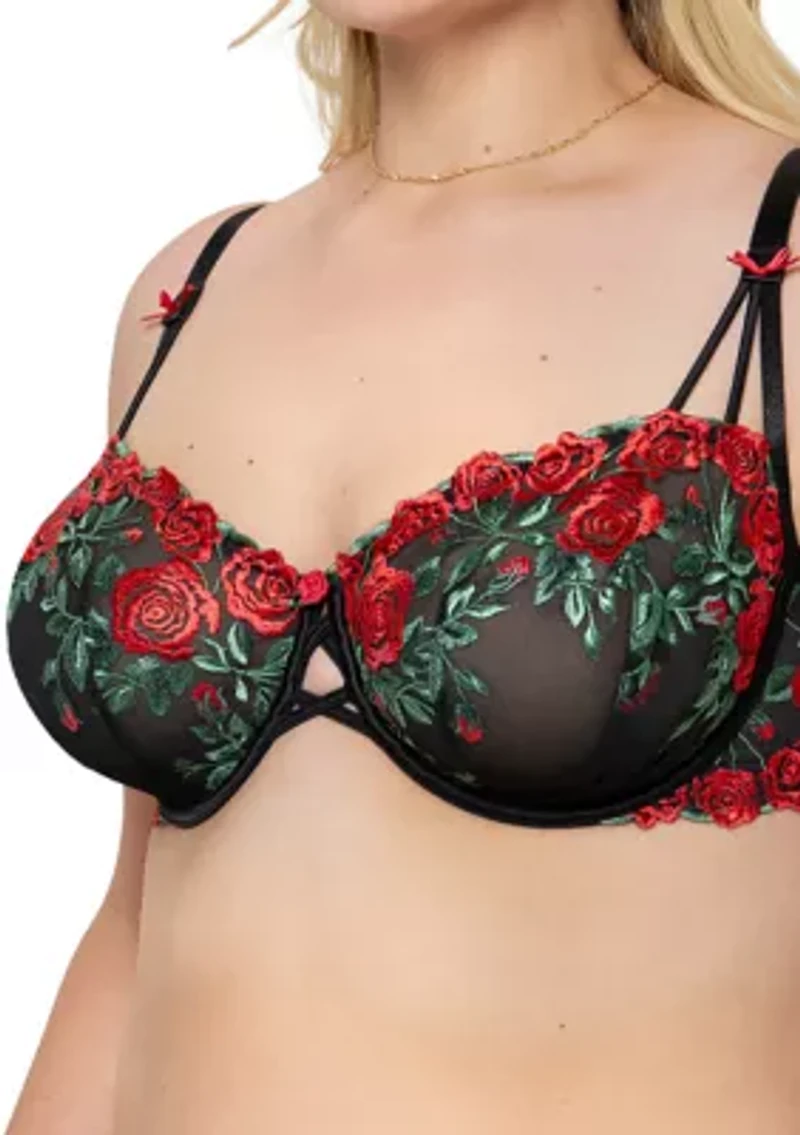 Lush Embroidery Unlined Balconette