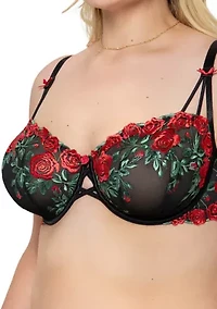 Lush Embroidery Unlined Balconette
