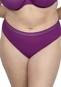 Sheer Mesh High Cut Brief Panty