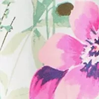 Lena Printed Satin Wrapper Robe