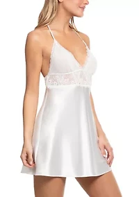 Women's Sleeveless Bridal Chemise with Lace