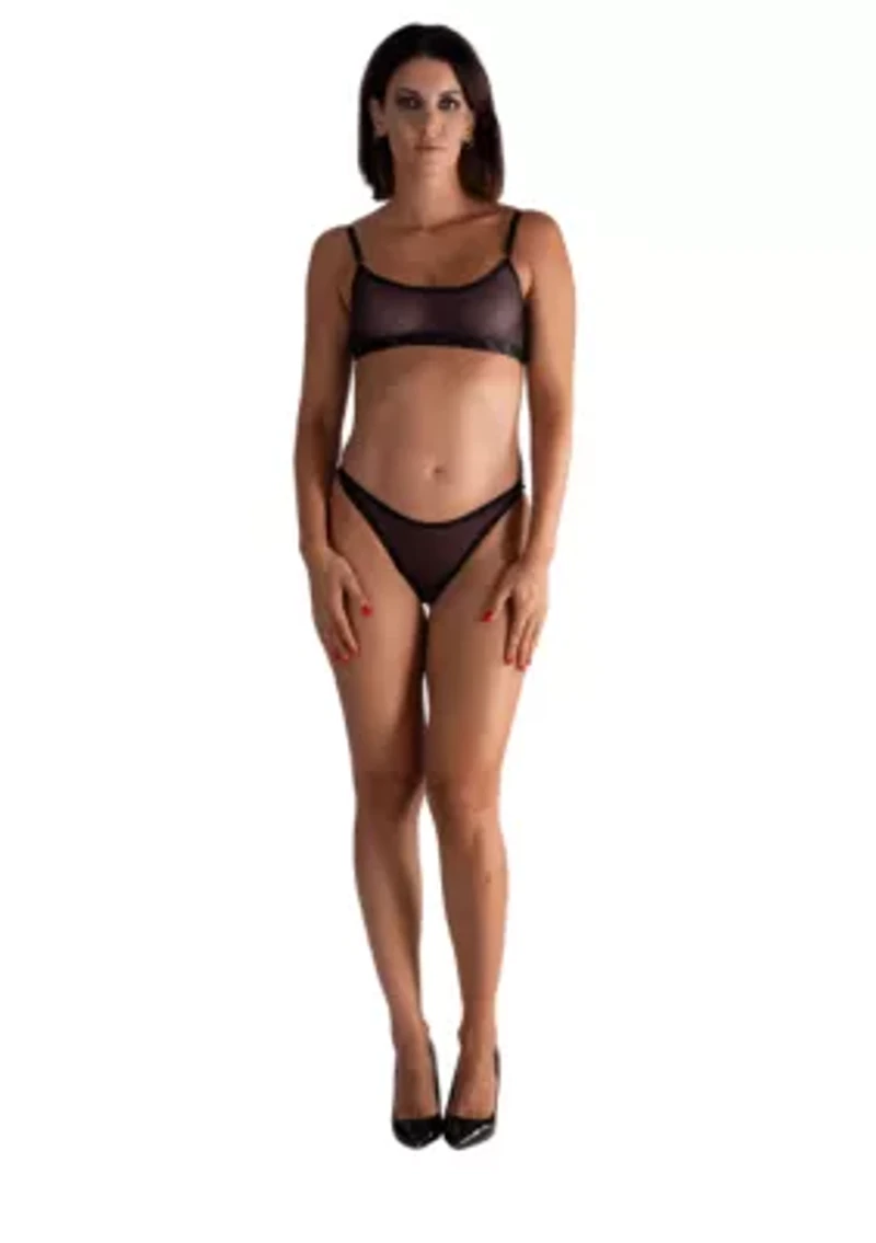 Lustrous Sheer Bralette