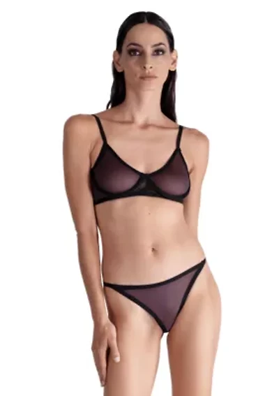 Lustrous Sheer Full Coverage Underwire Bra