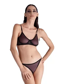 Lustrous Sheer Full Coverage Underwire Bra