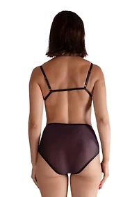 Lustrous Sheer High-waisted Brief