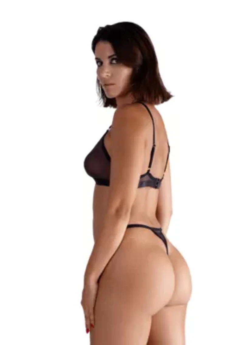 Lustrous Sheer Micro G-string Thong