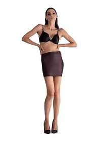 Lustrous Sheer Bodycon Mini Skirt