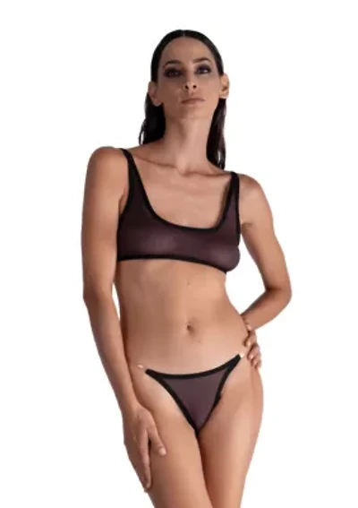 Lustrous Clear Strap Invisible Thong