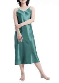Lustrous Silky Shiny Satin Slip Dress