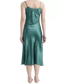 Lustrous Silky Shiny Satin Slip Dress