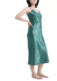 Lustrous Silky Shiny Satin Slip Dress