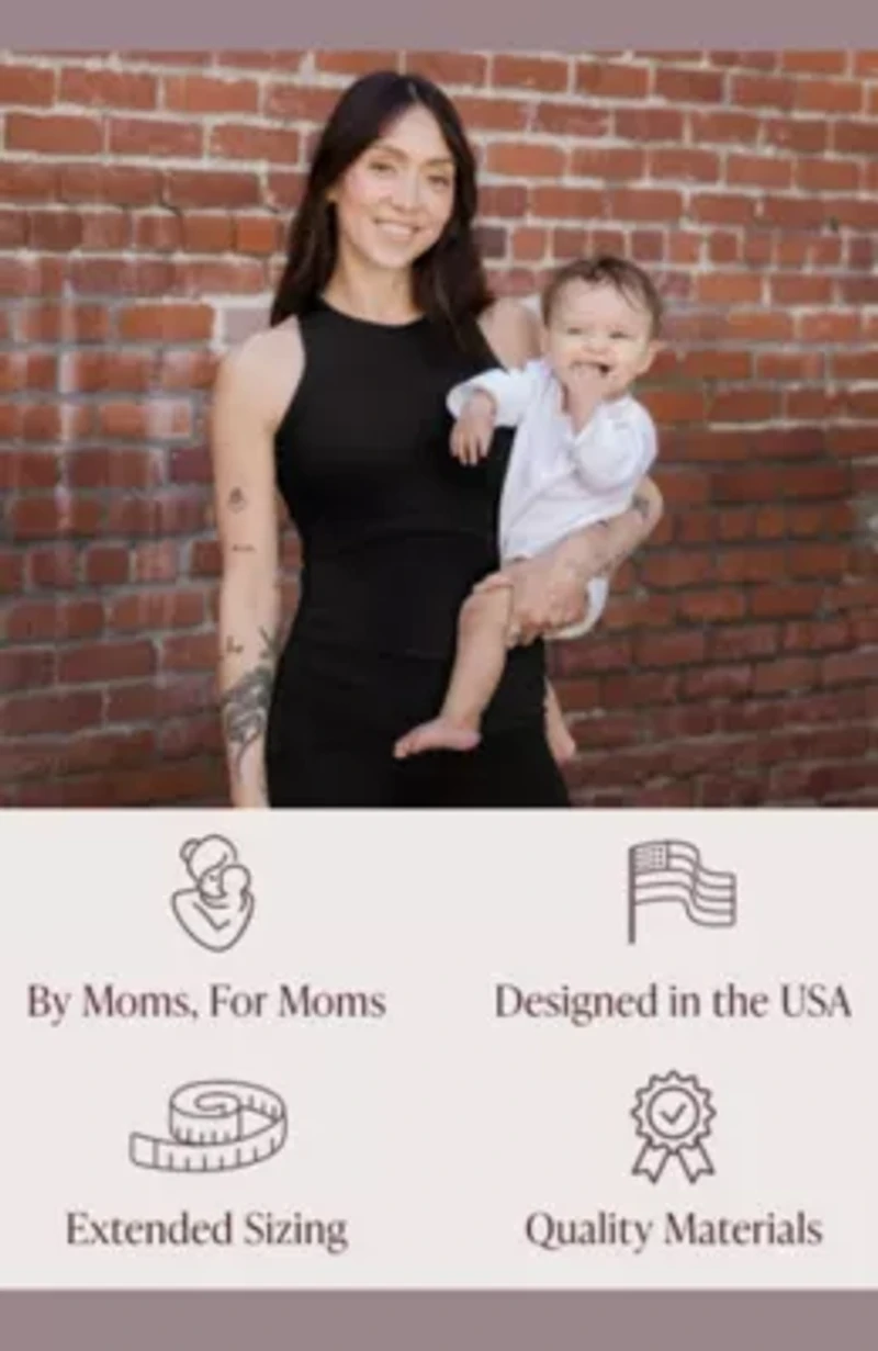 Ribbed Racerback Nursing Tank