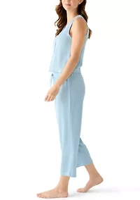 Women's Vest and Capri Pants Pajama Set