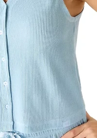 Women's Vest and Capri Pants Pajama Set