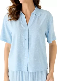 Women's Short Sleeve Print Pajama Set