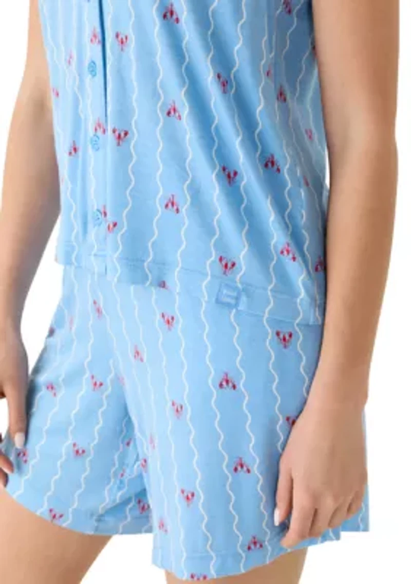 Women's Sleeveless Bermuda Pajama Set