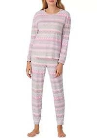 Women's Long Sleeve Top and Jogger Set