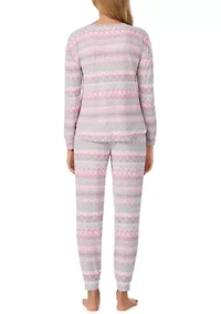 Women's Long Sleeve Top and Jogger Set