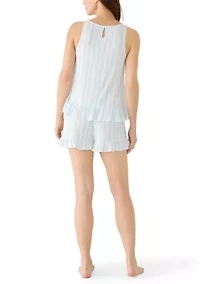 Women's Tank Top and Shorts Pajama Set