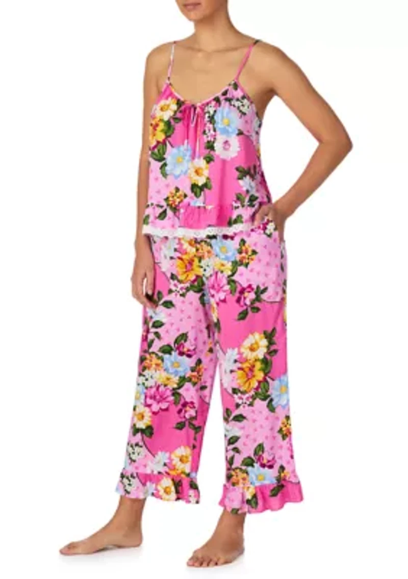 Women's Cami & Cropped Pants Sleep Set
