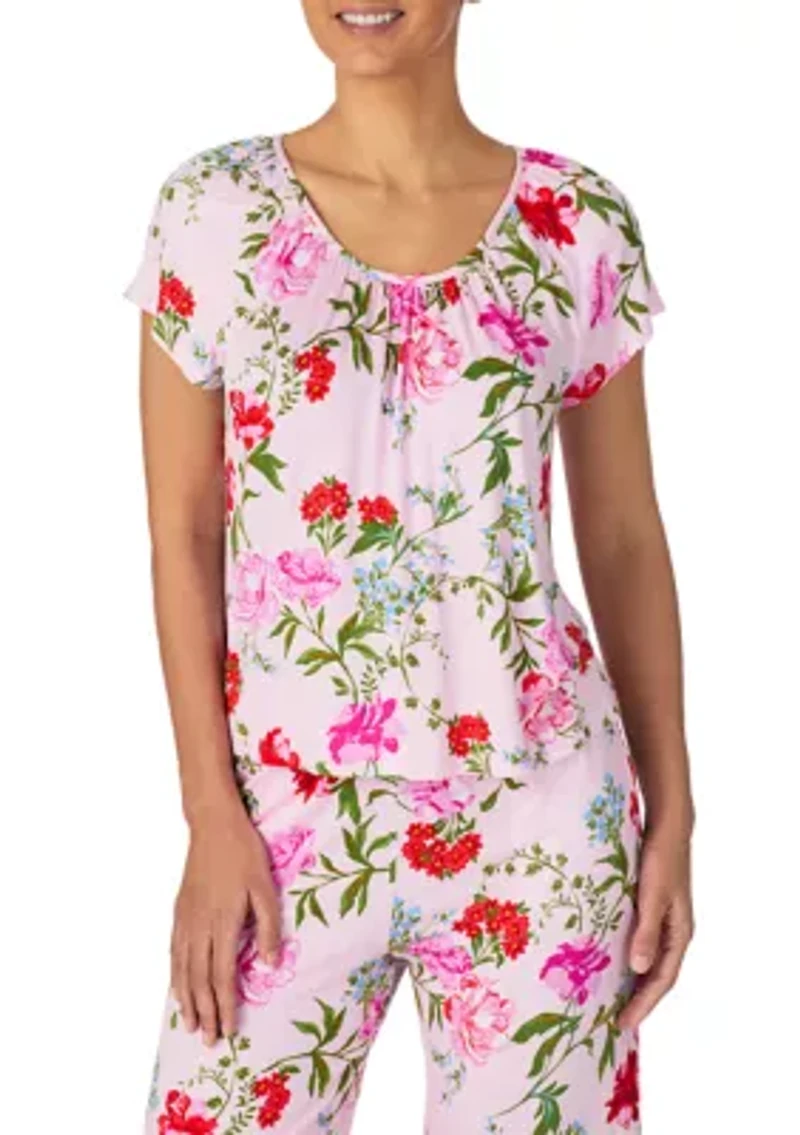 Women's Shirt & Cropped Pants Pajama Set