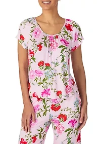 Women's Shirt & Cropped Pants Pajama Set