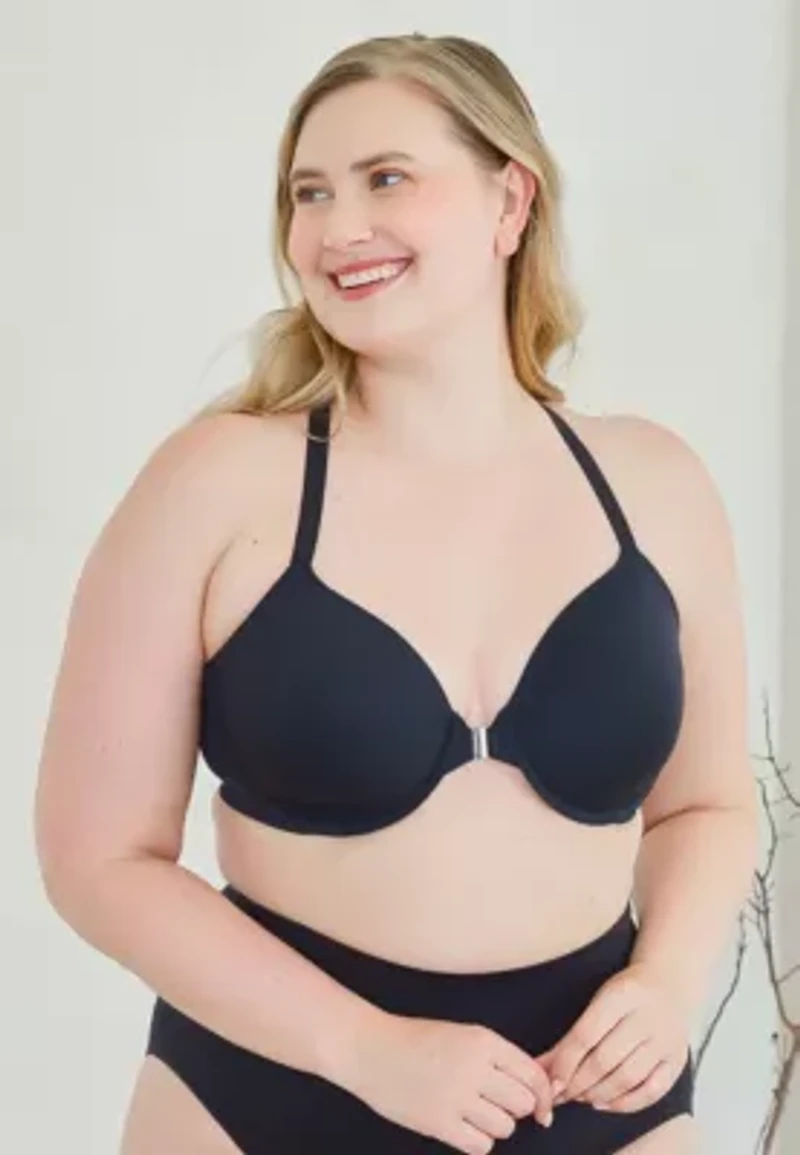 The Luna Front-Closure Racerback Power Mesh Bra