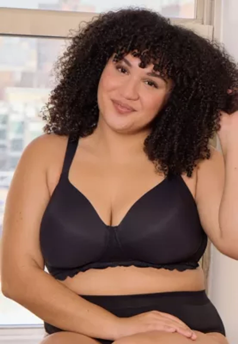 The Zoey Lace Band Molded Wireless T-Shirt Bra