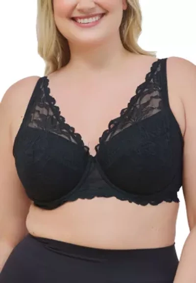 The Willow Lace Plunge Underwire Bra