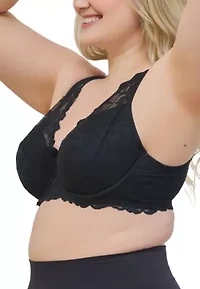 The Willow Lace Plunge Underwire Bra