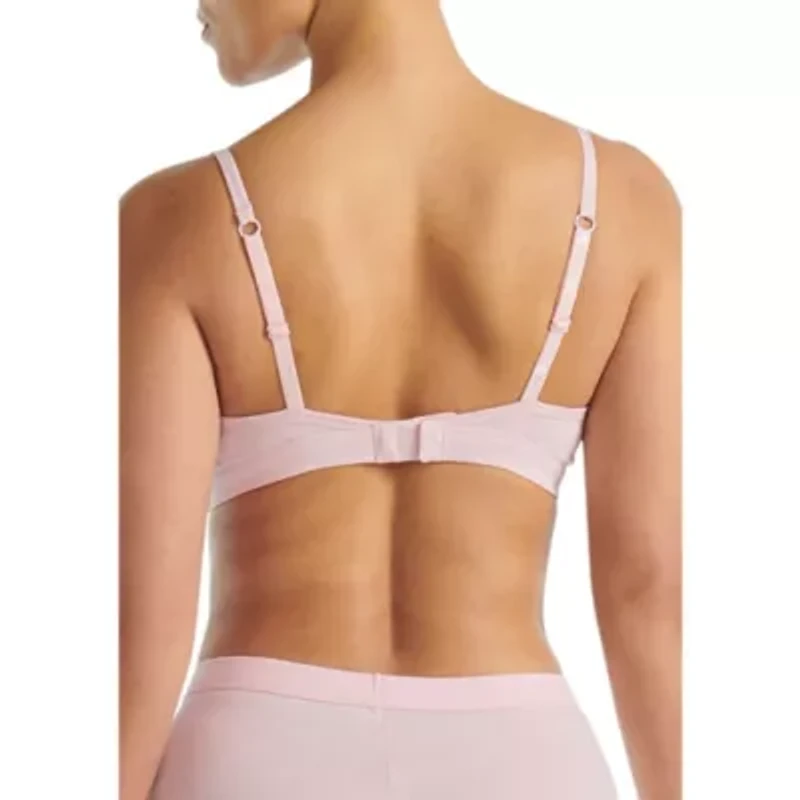 Essentials cotton 3 stripe triangle wrap bralette