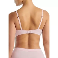 Essentials cotton 3 stripe triangle wrap bralette