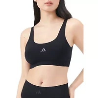 Seamless micro stretch lounge bra w/ cookies